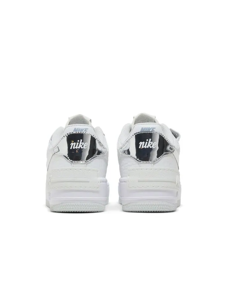 Кроссовки Nike Wmns Air Force 1 Shadow 'White Metallic Silver' — изображение 7 из 9