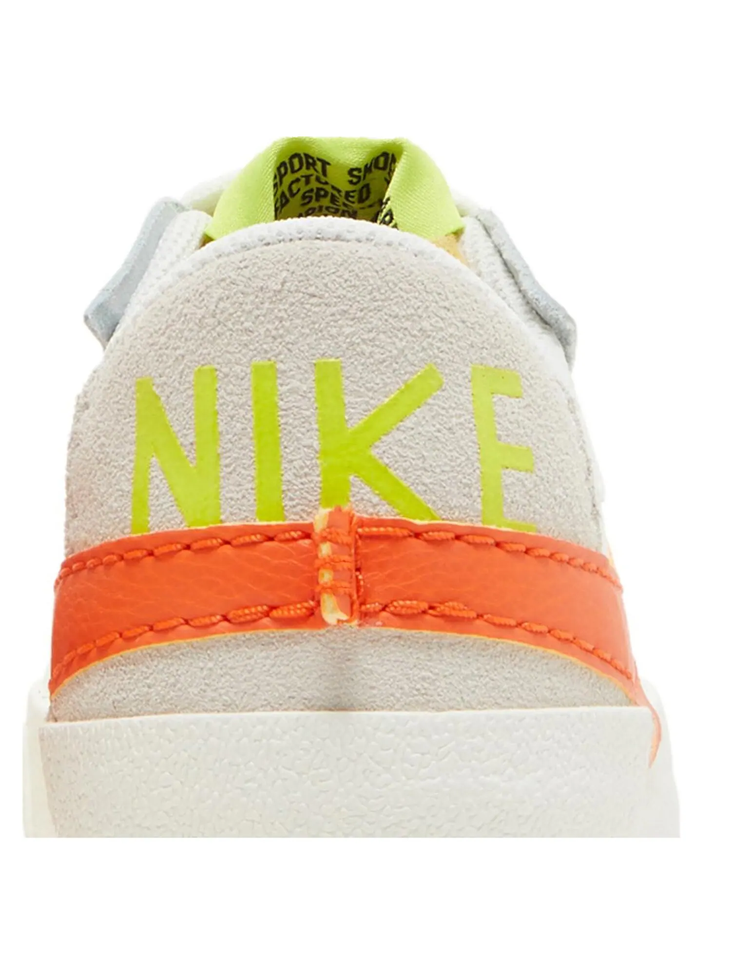 Кроссовки Nike Wmns Blazer Low '77 Jumbo 'Sail Rush Orange' — изображение 7 из 8, белый