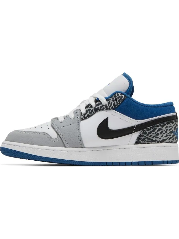 Кроссовки Air Jordan 1 Low SE GS True Blue — изображение 3 из 8, синий