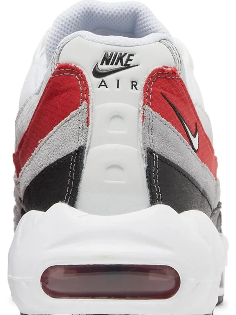 Кроссовки Nike Air Max 95 'White Varsity Red' — изображение 7 из 8, белый