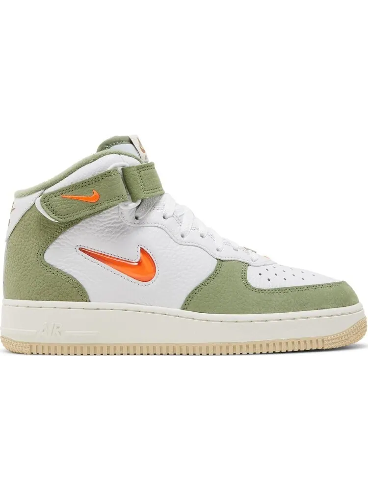 Кроссовки Nike Air Force 1 Mid QS 'Olive Green Total Orange' — изображение 1 из 8, зеленый