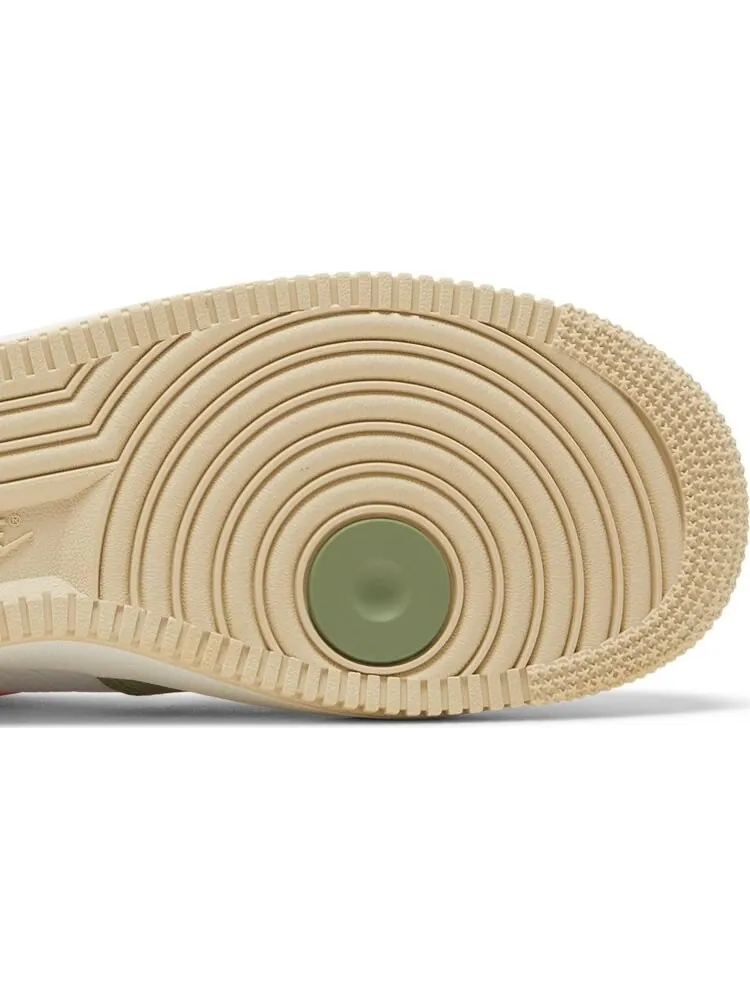 Кроссовки Nike Air Force 1 Mid QS 'Olive Green Total Orange' — изображение 5 из 8, зеленый