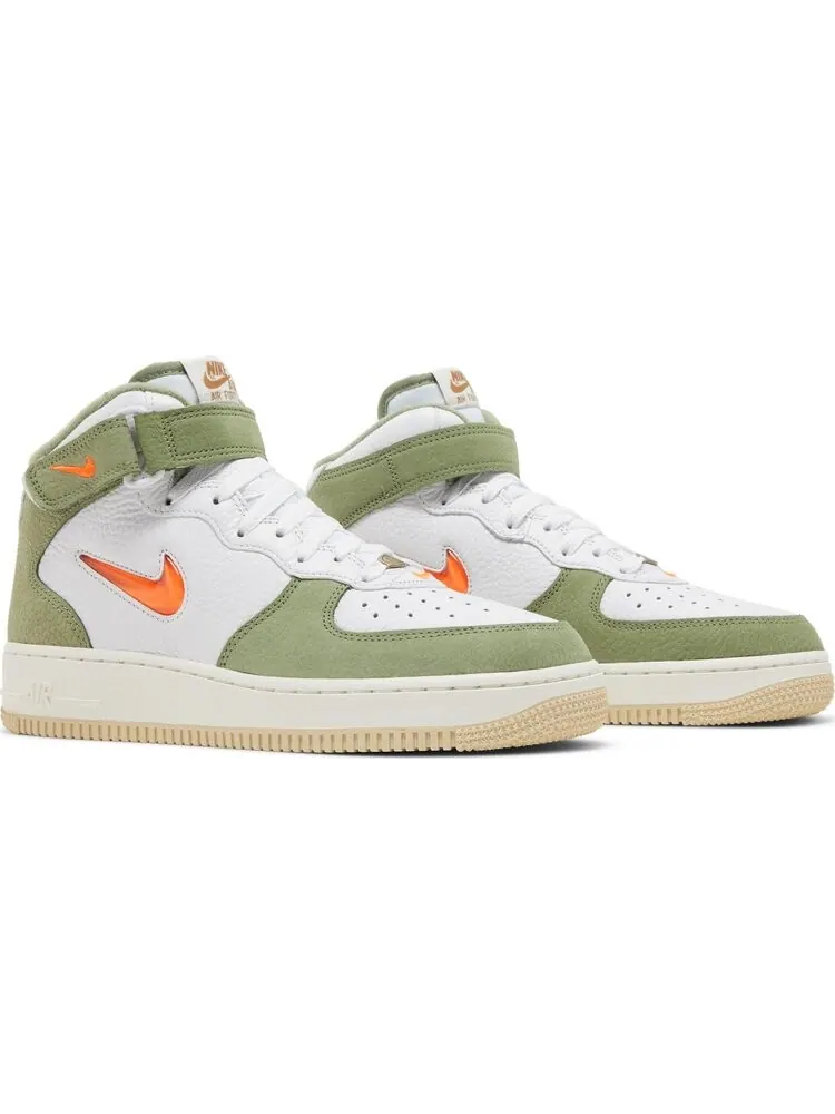 Кроссовки Nike Air Force 1 Mid QS 'Olive Green Total Orange' — изображение 8 из 8, зеленый