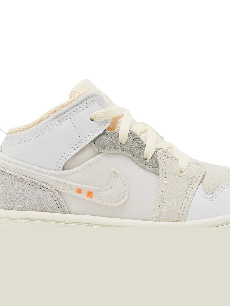 Кроссовки Air Jordan 1 Mid SE Craft TD Inside Out — изображение 2 из 8, белый