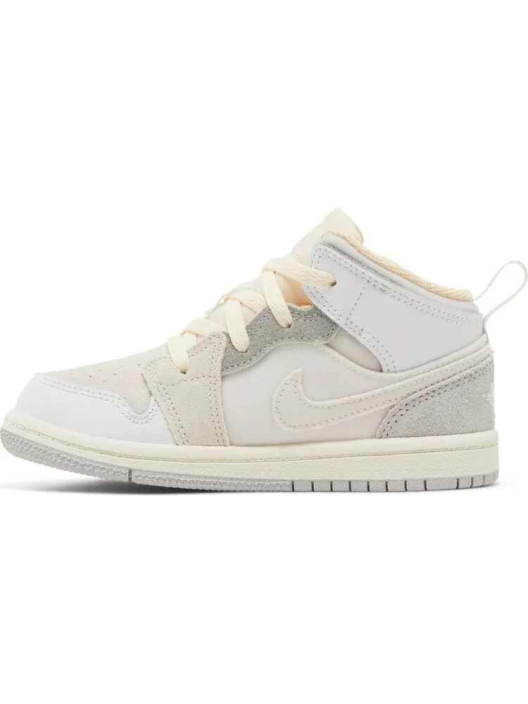 Кроссовки Air Jordan 1 Mid SE Craft TD Inside Out — изображение 3 из 8, белый