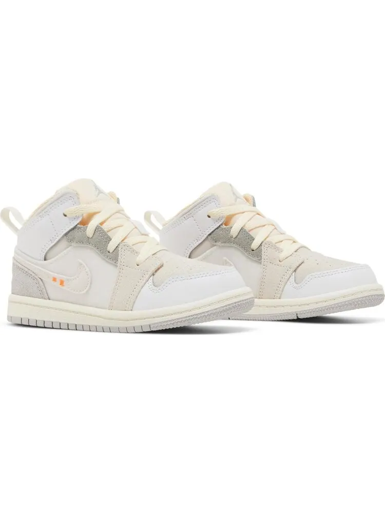Кроссовки Air Jordan 1 Mid SE Craft TD Inside Out — изображение 8 из 8, белый