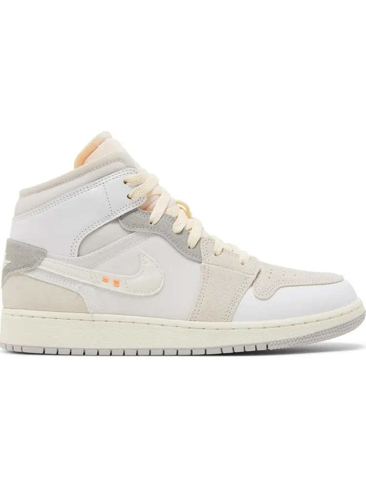 Кроссовки Air Jordan 1 Mid SE Craft GS Inside Out — изображение 1 из 8, белый
