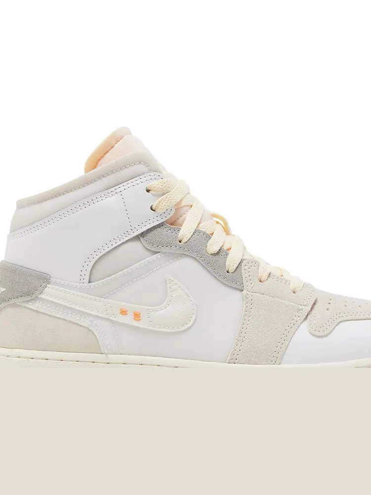 Кроссовки Air Jordan 1 Mid SE Craft GS Inside Out — изображение 2 из 8, белый