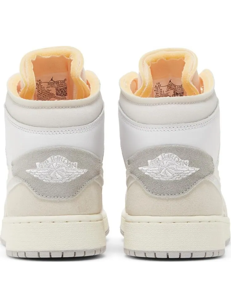 Кроссовки Air Jordan 1 Mid SE Craft GS Inside Out — изображение 6 из 8, белый