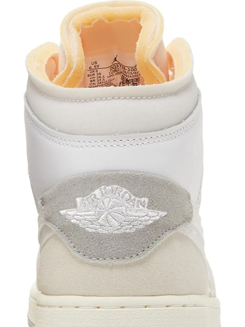 Кроссовки Air Jordan 1 Mid SE Craft GS Inside Out — изображение 7 из 8, белый
