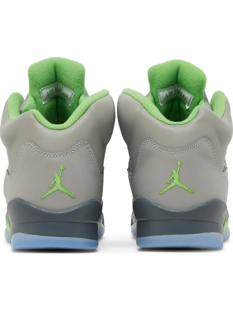 Кроссовки Air Jordan 5 Retro GS Green Bean 2022 — изображение 6 из 9, серый
