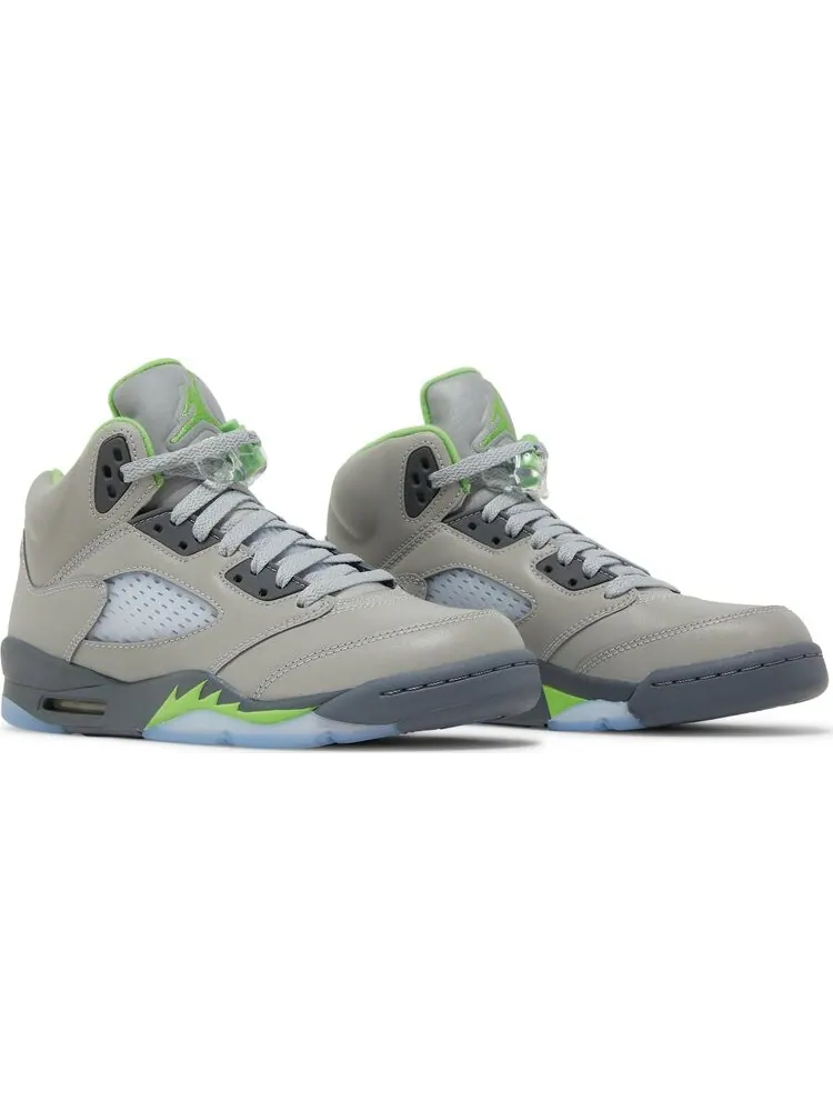 Кроссовки Air Jordan 5 Retro GS Green Bean 2022 — изображение 8 из 9, серый