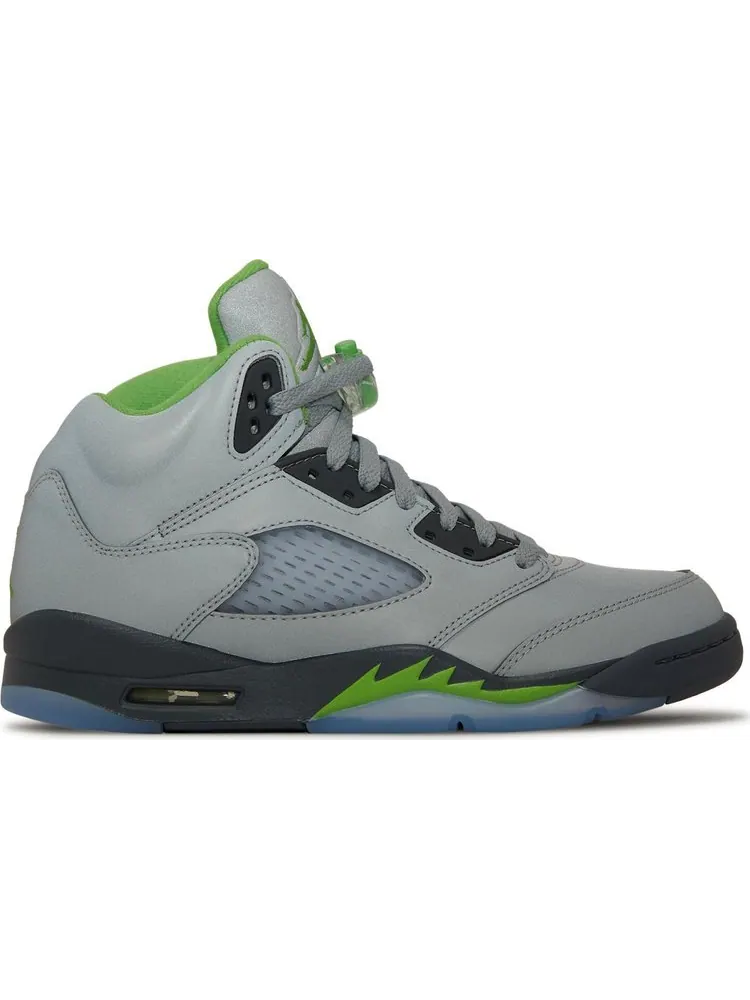 Кроссовки Air Jordan 5 Retro GS Green Bean 2022 — изображение 9 из 9, серый
