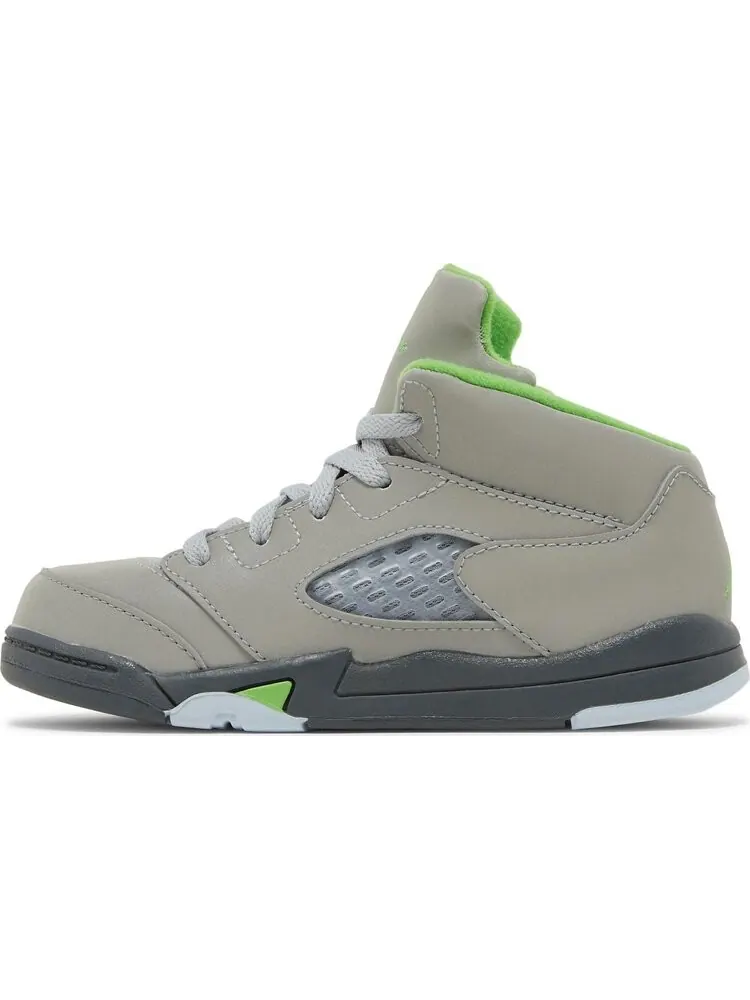 Кроссовки Air Jordan 5 Retro TD Green Bean 2022 — изображение 3 из 9, серый
