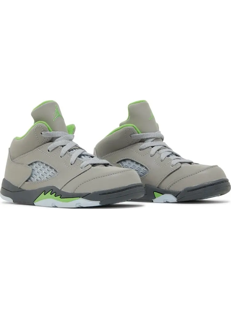 Кроссовки Air Jordan 5 Retro TD Green Bean 2022 — изображение 8 из 9, серый