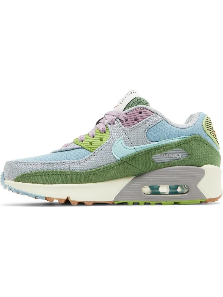Кроссовки Nike Air Max 90 SE GS 'Sun Club - Worn Blue Treeline' — изображение 3 из 8, мульти