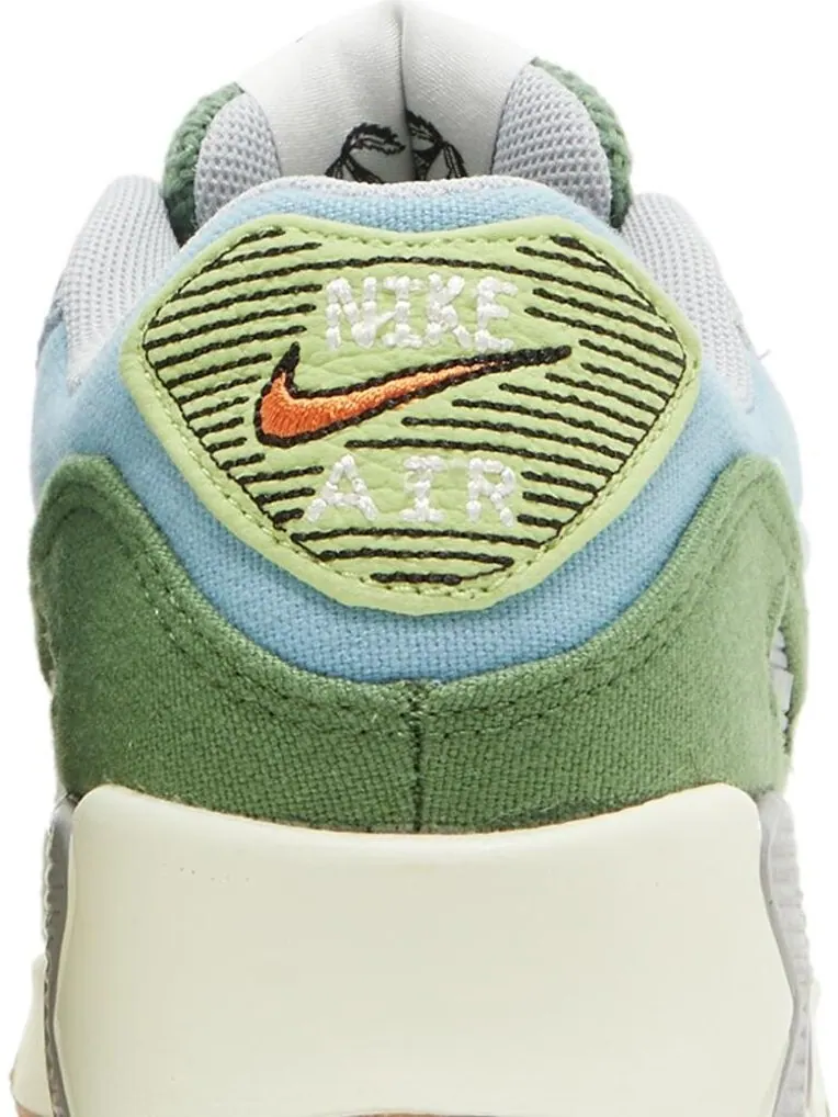 Кроссовки Nike Air Max 90 SE GS 'Sun Club - Worn Blue Treeline' — изображение 7 из 8, мульти