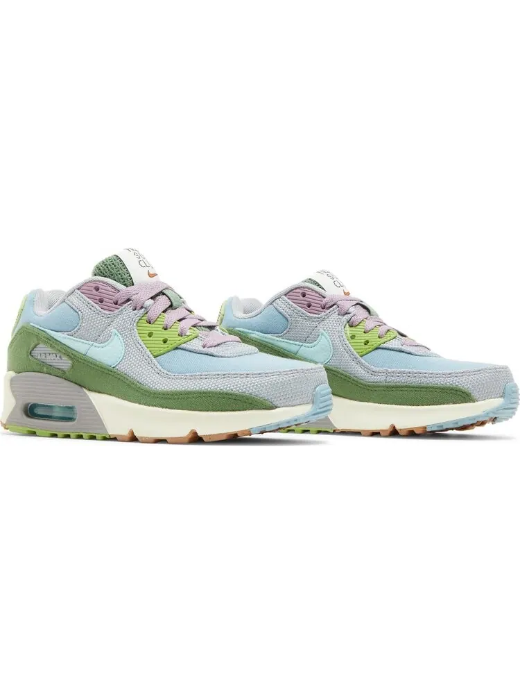 Кроссовки Nike Air Max 90 SE GS 'Sun Club - Worn Blue Treeline' — изображение 8 из 8, мульти