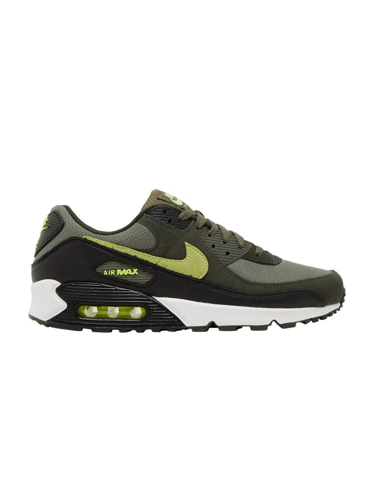 Кроссовки Nike Air Max 90 'Sequoia Volt' — изображение 1 из 9, оливковый///белый