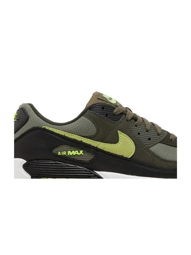 Кроссовки Nike Air Max 90 'Sequoia Volt' — изображение 3 из 9, оливковый///белый