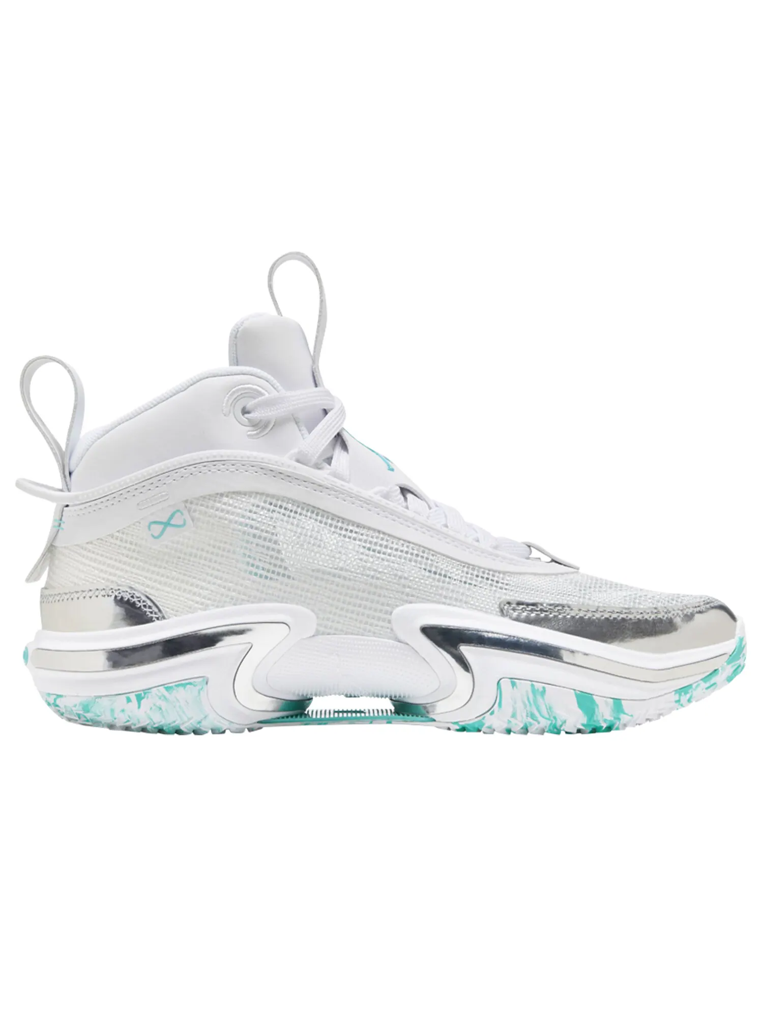 Кроссовки Air Jordan Guo Ailun x 36 GS 'White Hyper Jade' — изображение 1 из 1, белый