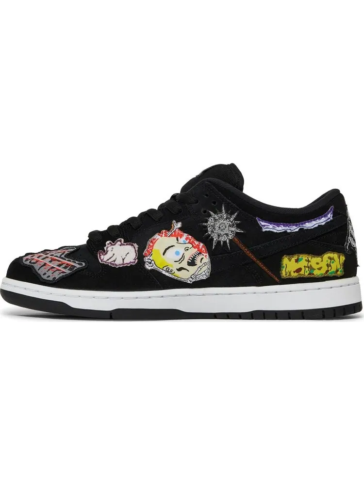 Кроссовки Nike Dunk Low Pro SB 'Black' x Neckface — изображение 3 из 10, черный