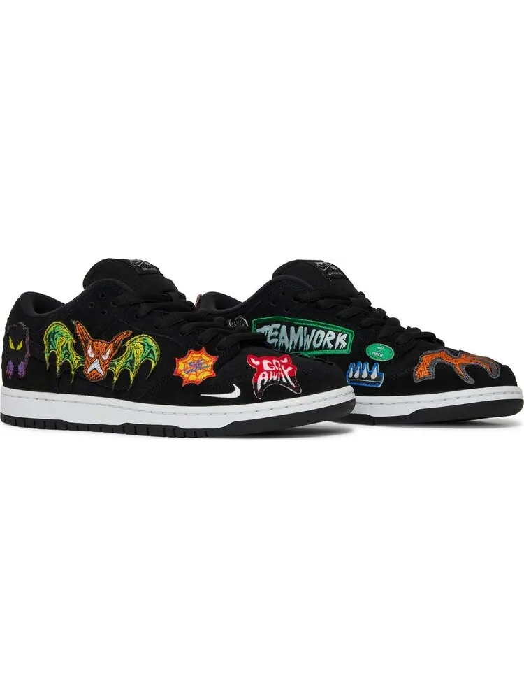 Кроссовки Nike Dunk Low Pro SB 'Black' x Neckface — изображение 8 из 10, черный