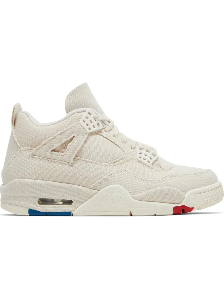 Кроссовки Wmns Air Jordan 4 Retro Blank Canvas — изображение 1 из 9, бежевый