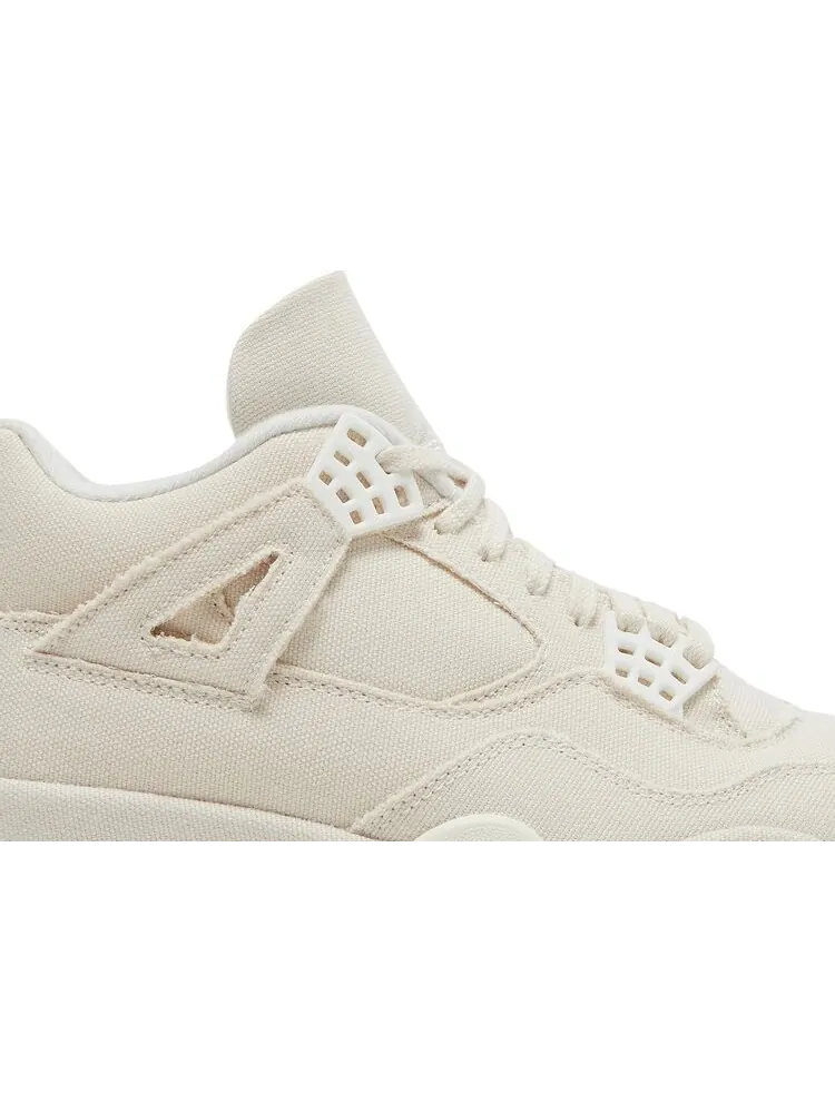 Кроссовки Wmns Air Jordan 4 Retro Blank Canvas — изображение 2 из 9, бежевый