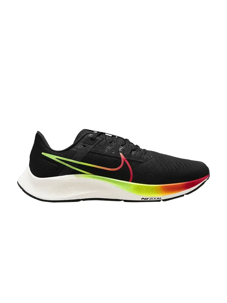 Кроссовки Nike Air Zoom Pegasus 38 'Black Orange Volt' — изображение 1 из 1, черный/зеленый/оранжевый