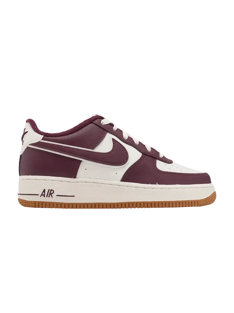 Кроссовки Nike Air Force 1 LV8 3 GS 'College Pack - Night Maroon' — изображение 1 из 1, коричневый/серый