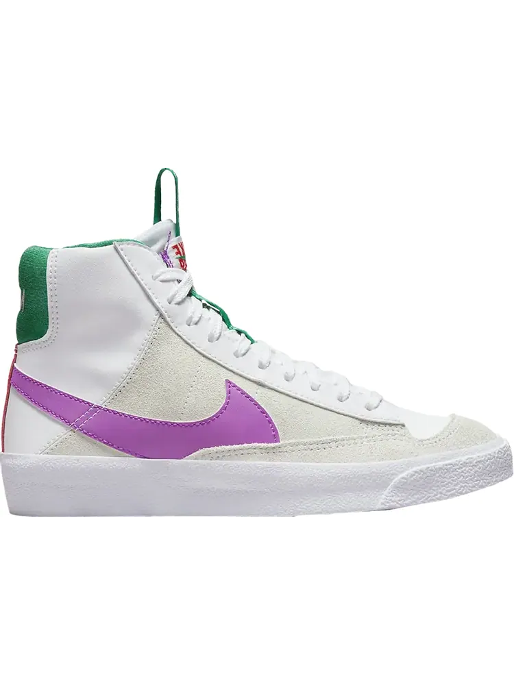 Кроссовки Nike Blazer Mid '77 GS 'Dance - White Fuchsia Green' — изображение 1 из 1, белый