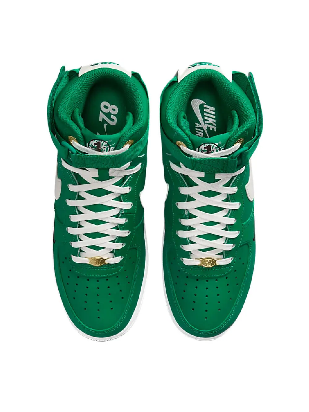 Кроссовки Nike Air Force 1 High SE — изображение 3 из 9, белый/зеленый
