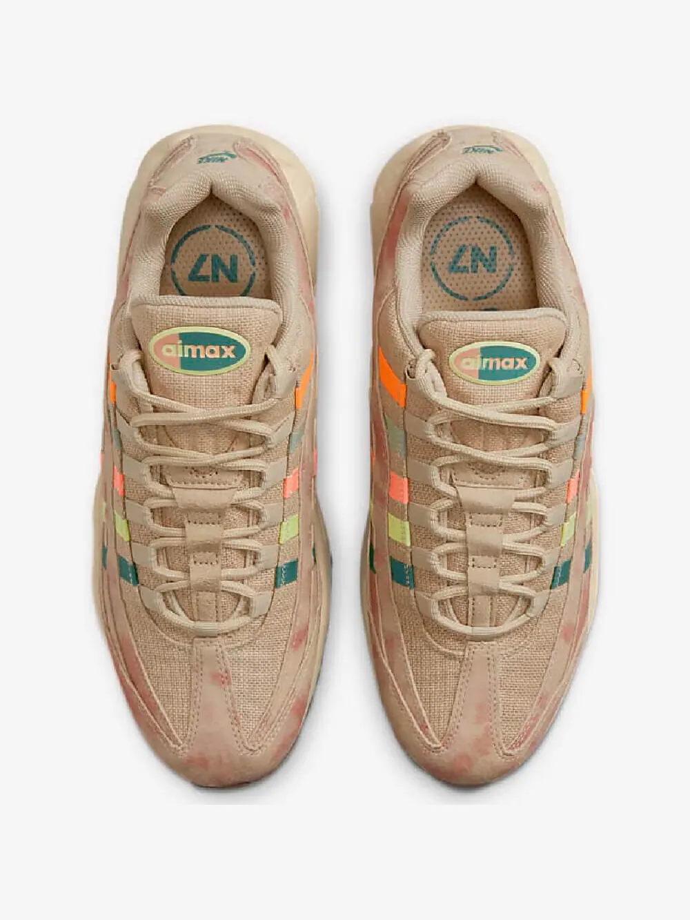 Кроссовки Nike Air Max 95 N7 — изображение 3 из 8, бежевый
