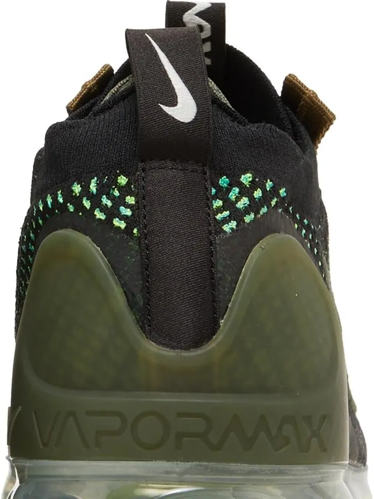 Кроссовки Nike Air VaporMax 2021 Flyknit 'Black Chlorophyll' — изображение 7 из 8, черный