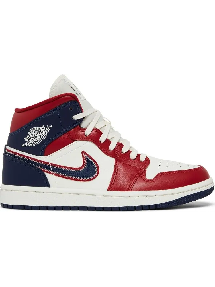 Кроссовки Wmns Air Jordan 1 Mid SE USA 2022 — изображение 1 из 8, красный