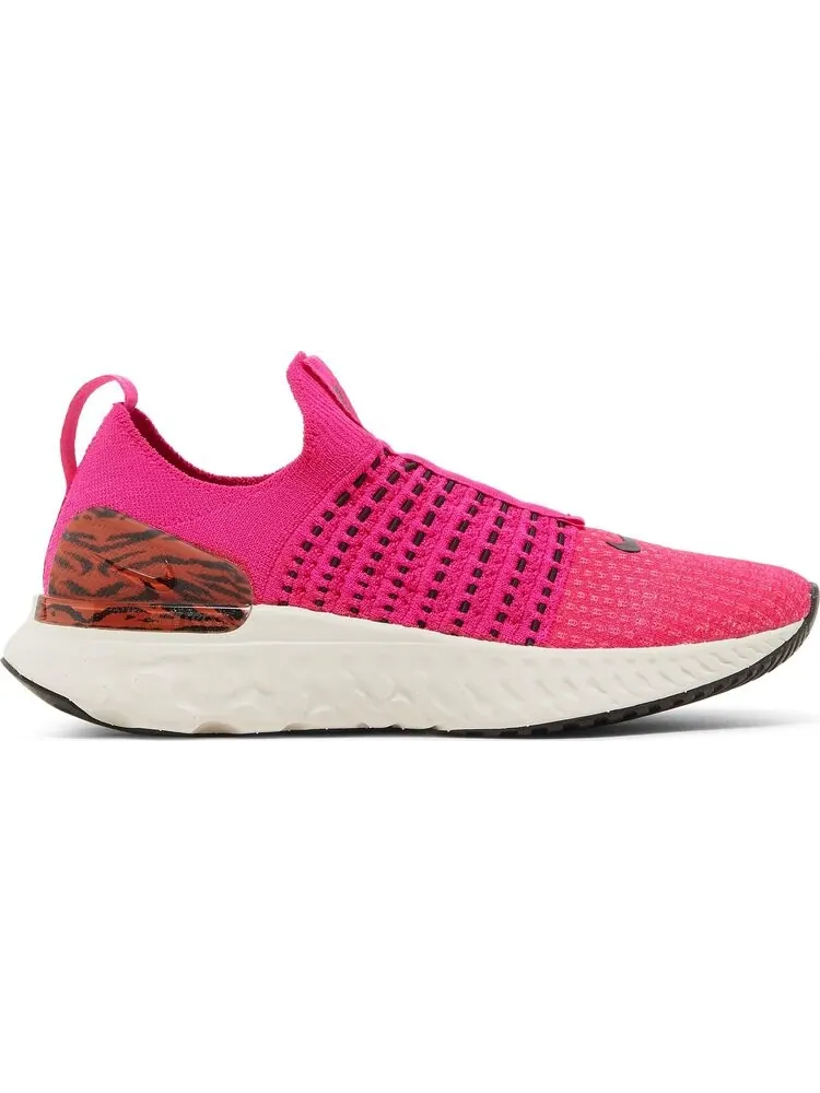 Кроссовки Nike Wmns React Phantom Run Flyknit 2 'Pink Prime Zebra' — изображение 1 из 8, розовый