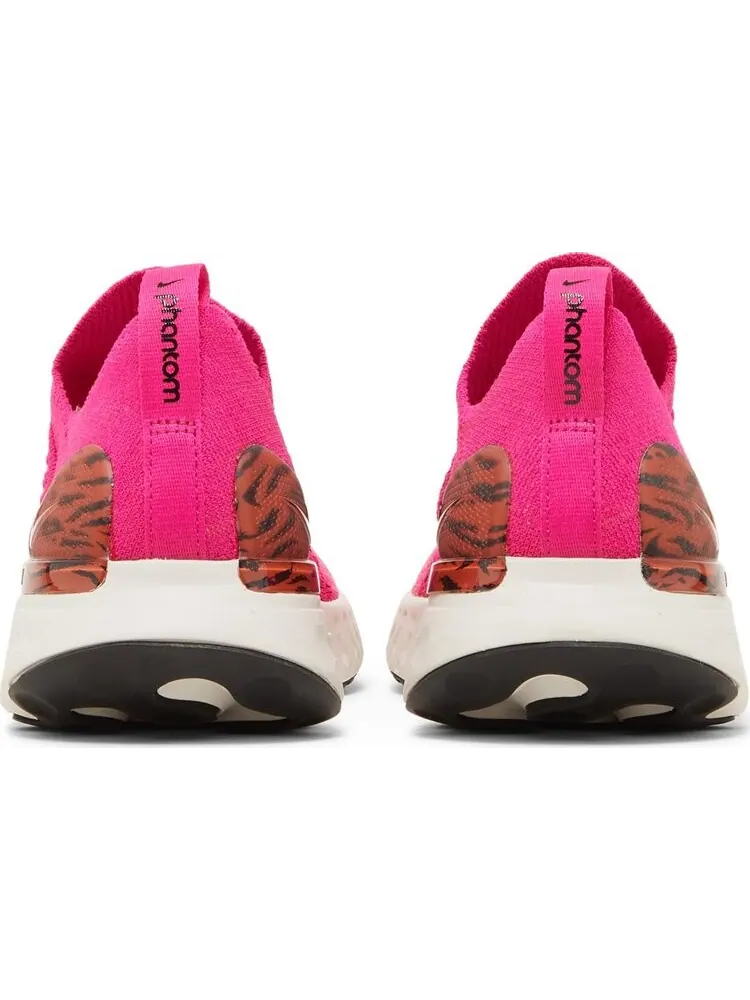 Кроссовки Nike Wmns React Phantom Run Flyknit 2 'Pink Prime Zebra' — изображение 6 из 8, розовый