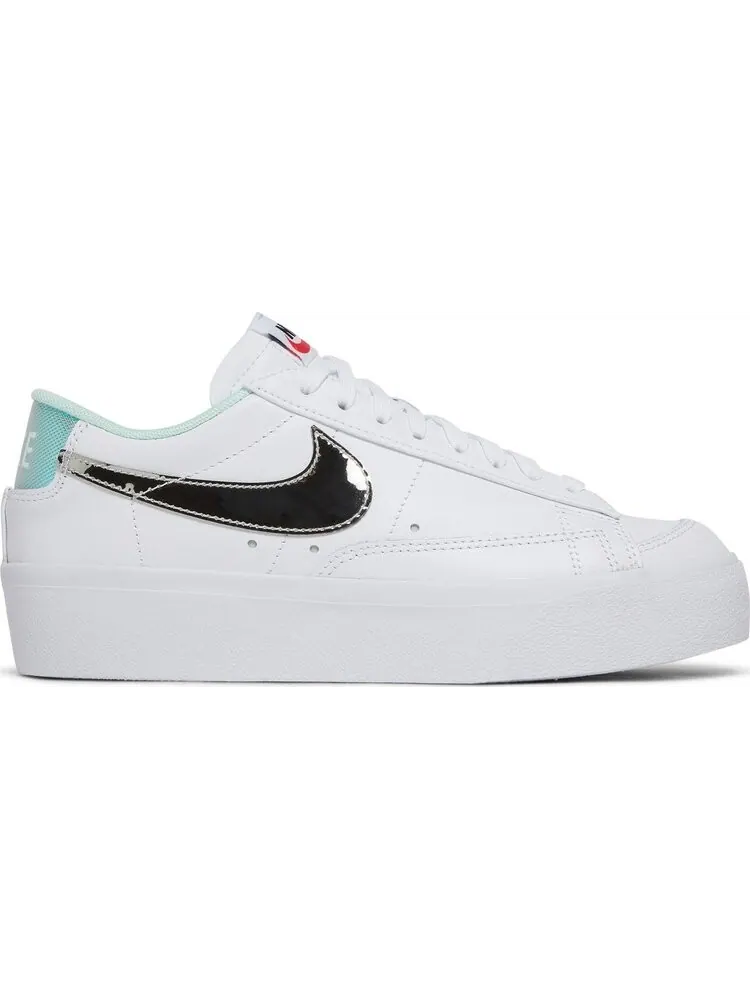 Кроссовки Nike Wmns Blazer Low Platform 'White Mint Foam' — изображение 1 из 8, белый