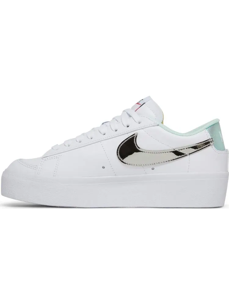 Кроссовки Nike Wmns Blazer Low Platform 'White Mint Foam' — изображение 3 из 8, белый
