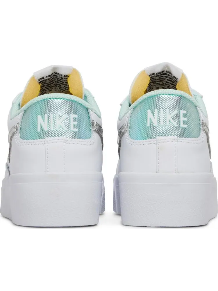 Кроссовки Nike Wmns Blazer Low Platform 'White Mint Foam' — изображение 6 из 8, белый
