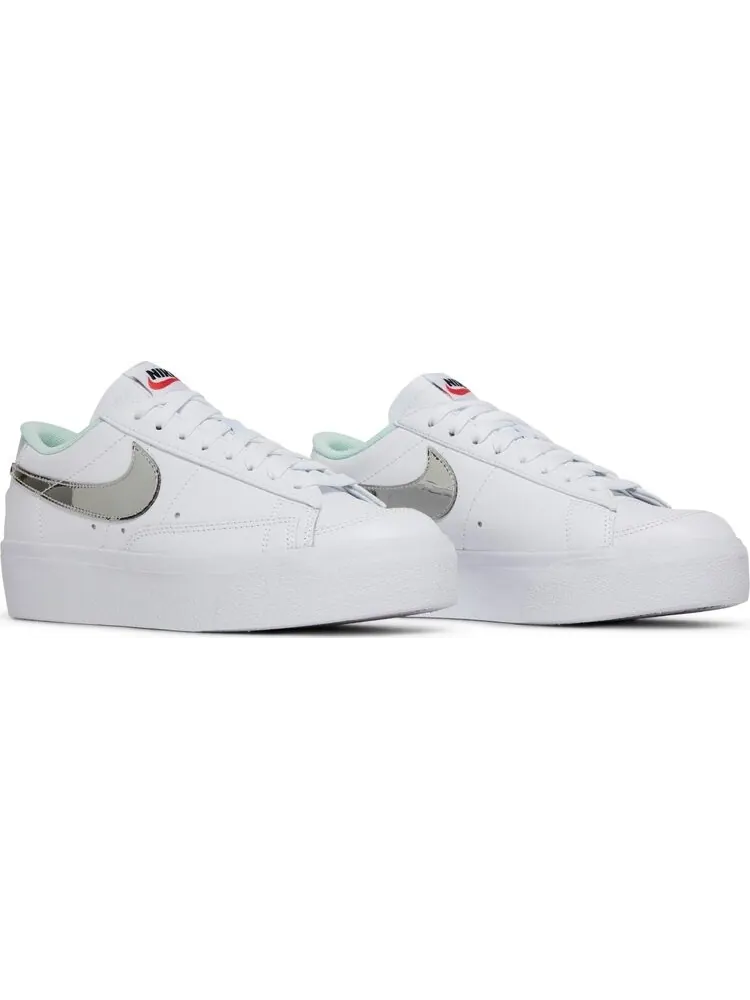 Кроссовки Nike Wmns Blazer Low Platform 'White Mint Foam' — изображение 8 из 8, белый