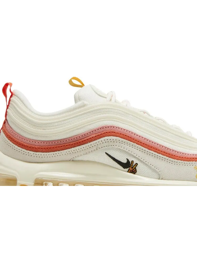 Кроссовки Nike Wmns Air Max 97 'Peace, Love and Run' — изображение 2 из 8, белый