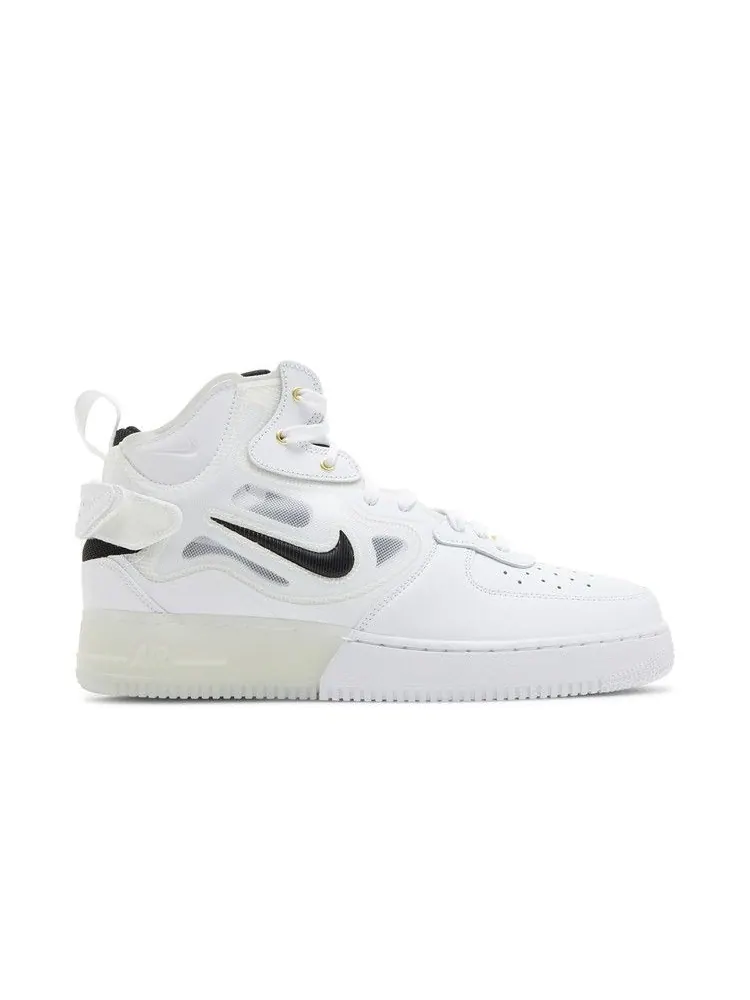 Кроссовки Nike Air Force 1 Mid React '40th Anniversary - White Black' — изображение 2 из 9