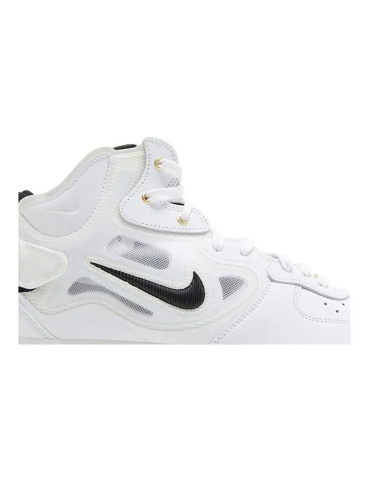 Кроссовки Nike Air Force 1 Mid React '40th Anniversary - White Black' — изображение 3 из 9