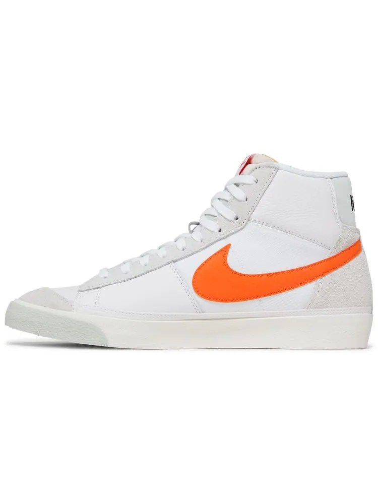 Кроссовки Nike Blazer Mid '77 Pro Club 'Remastered - White Safety Orange' — изображение 3 из 8, белый