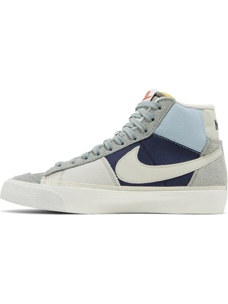 Кроссовки Blazer Mid '77 Pro Club 'Remastered - Mica Green Navy' — изображение 3 из 4, зеленый