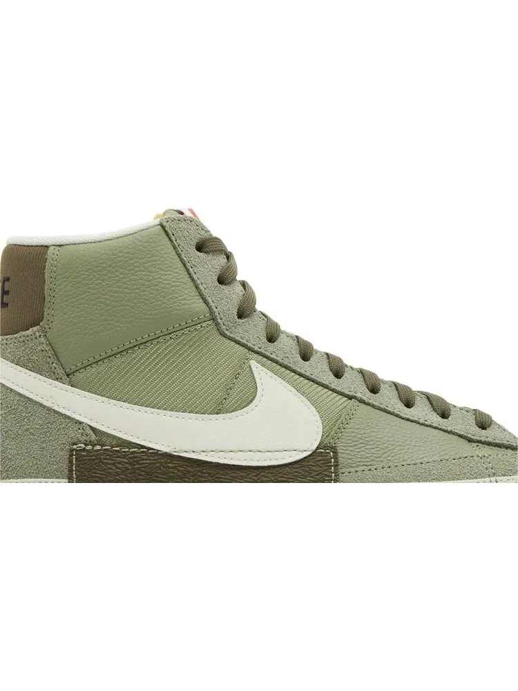 Кроссовки Blazer Mid '77 Pro Club 'Remastered - Olive' — изображение 2 из 4, зеленый