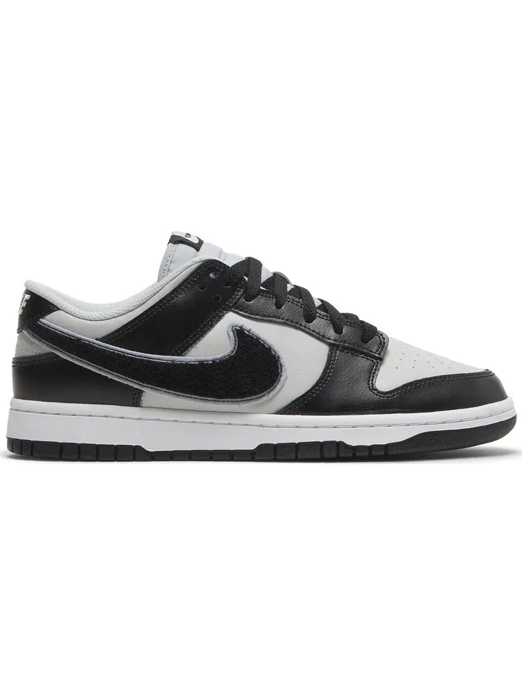 Кроссовки Nike Dunk Low 'Chenille Swoosh - Black Grey Fog' — изображение 1 из 8, серый
