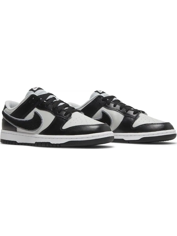 Кроссовки Nike Dunk Low 'Chenille Swoosh - Black Grey Fog' — изображение 8 из 8, серый